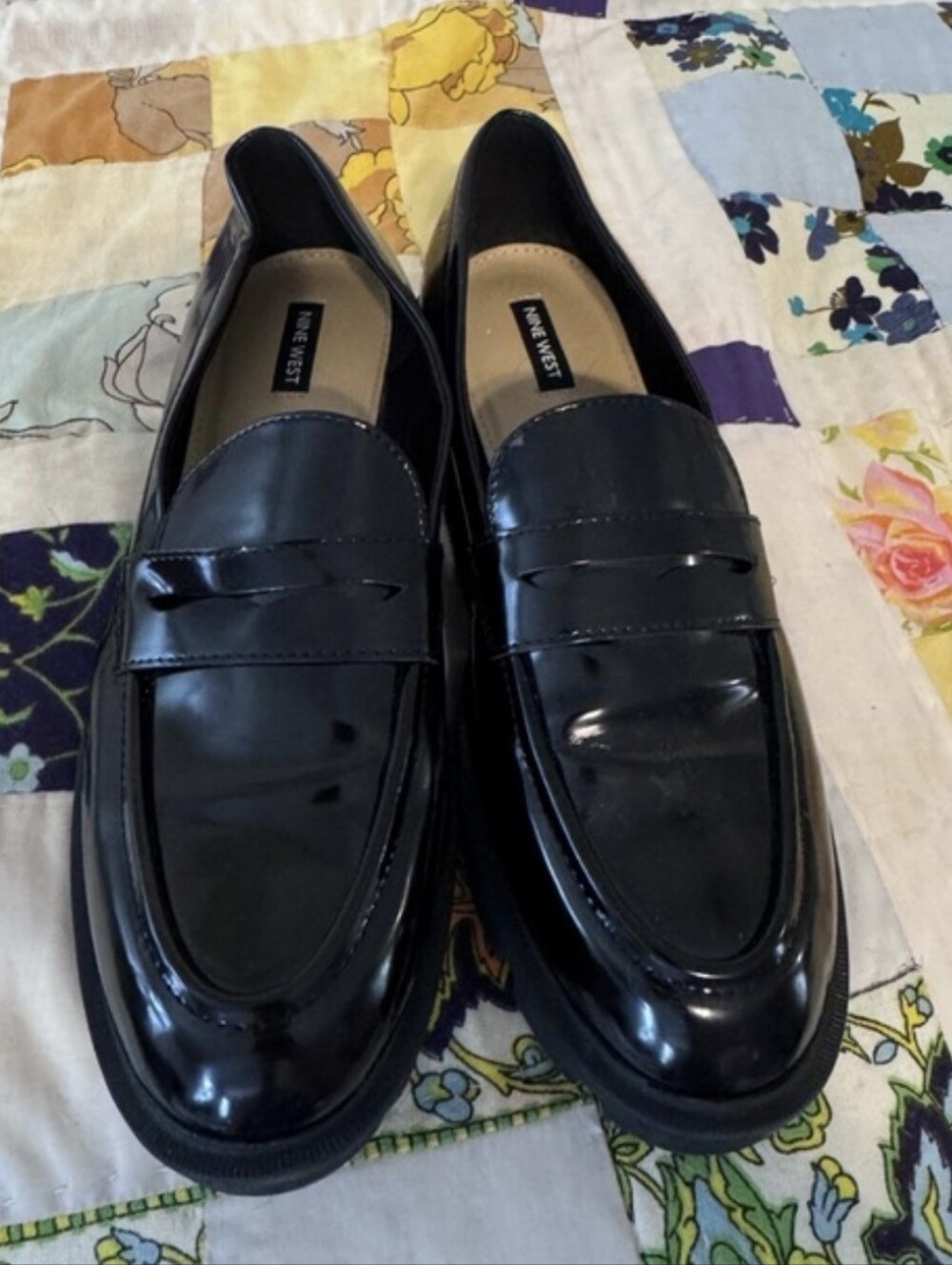 Nine West Maibel Platform Penny Loafers